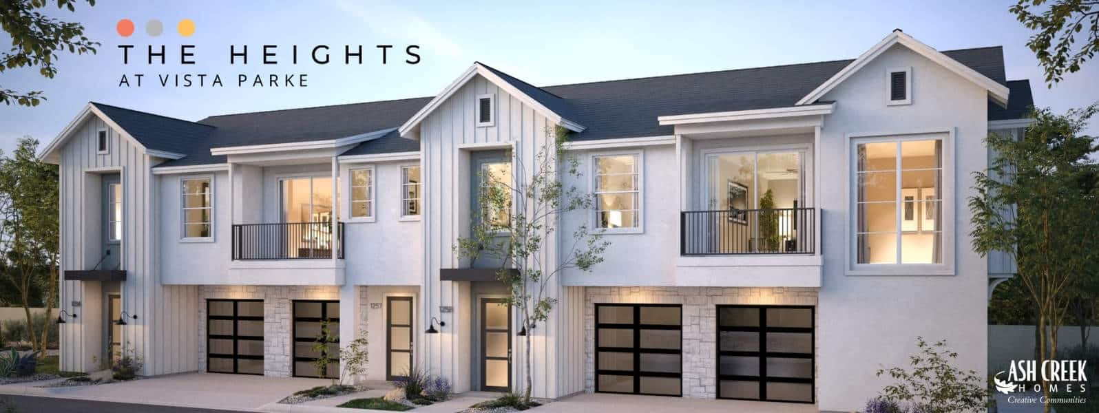 rendering of homes at The Heights at Vista Parke