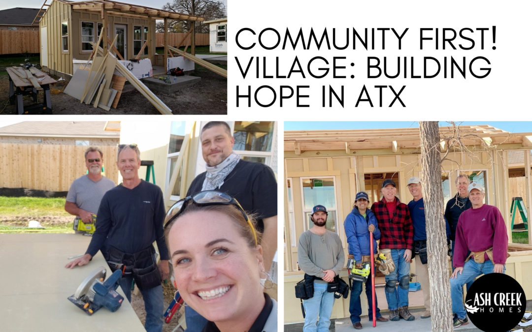 Donating Tiny Homes to Community First! Village in Austin