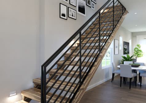 1403 Capstone | Featuring an open tread staircase!