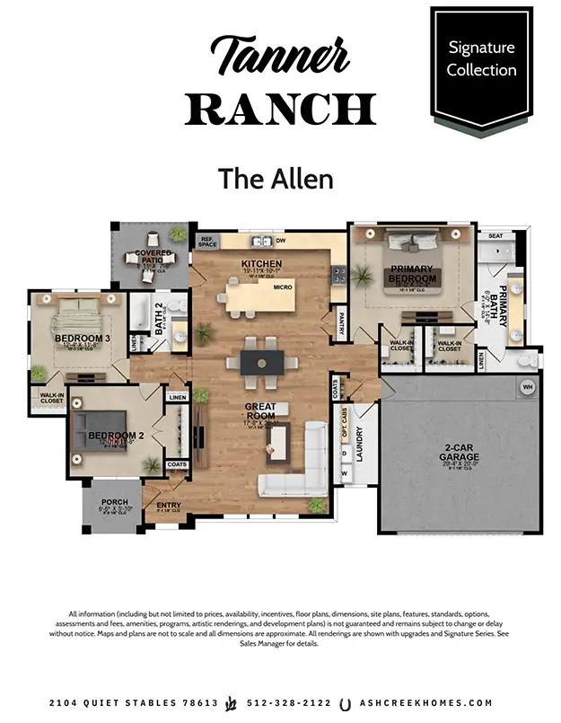 Ashcreek Tanner Ranch Allen Floorplan