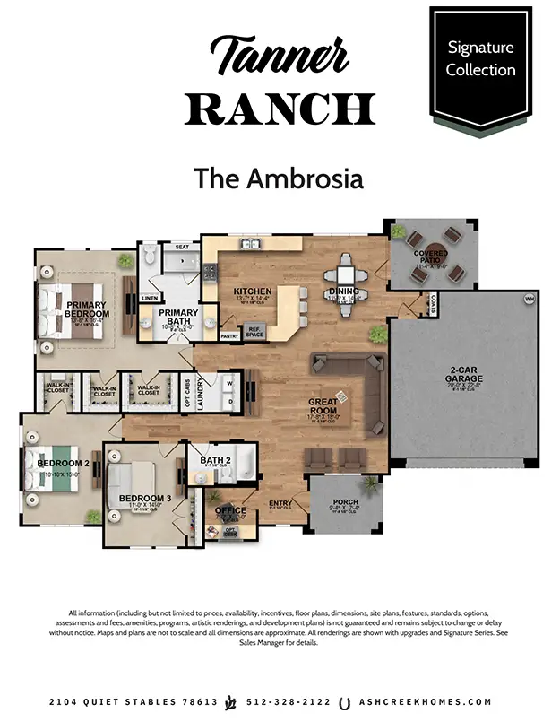 Ashcreek Tanner Ranch Ambrosia Floorplan